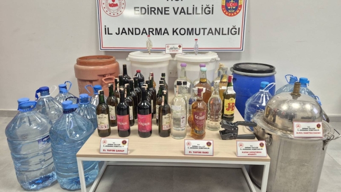 JANDARMADAN SAHTE İÇKİ OPERASYONU!